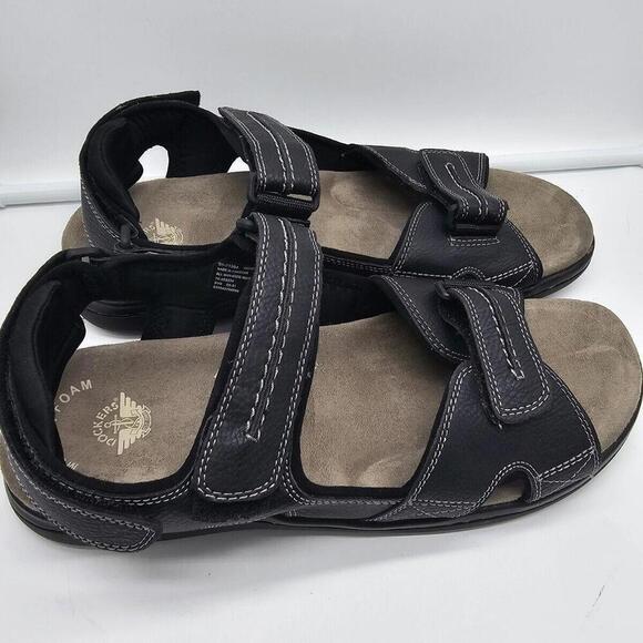 Dockers Sandals‎ Memory Foam Fusion Footbed Men's Brown/Black Slip-ons -13w - Picture 1 of 7